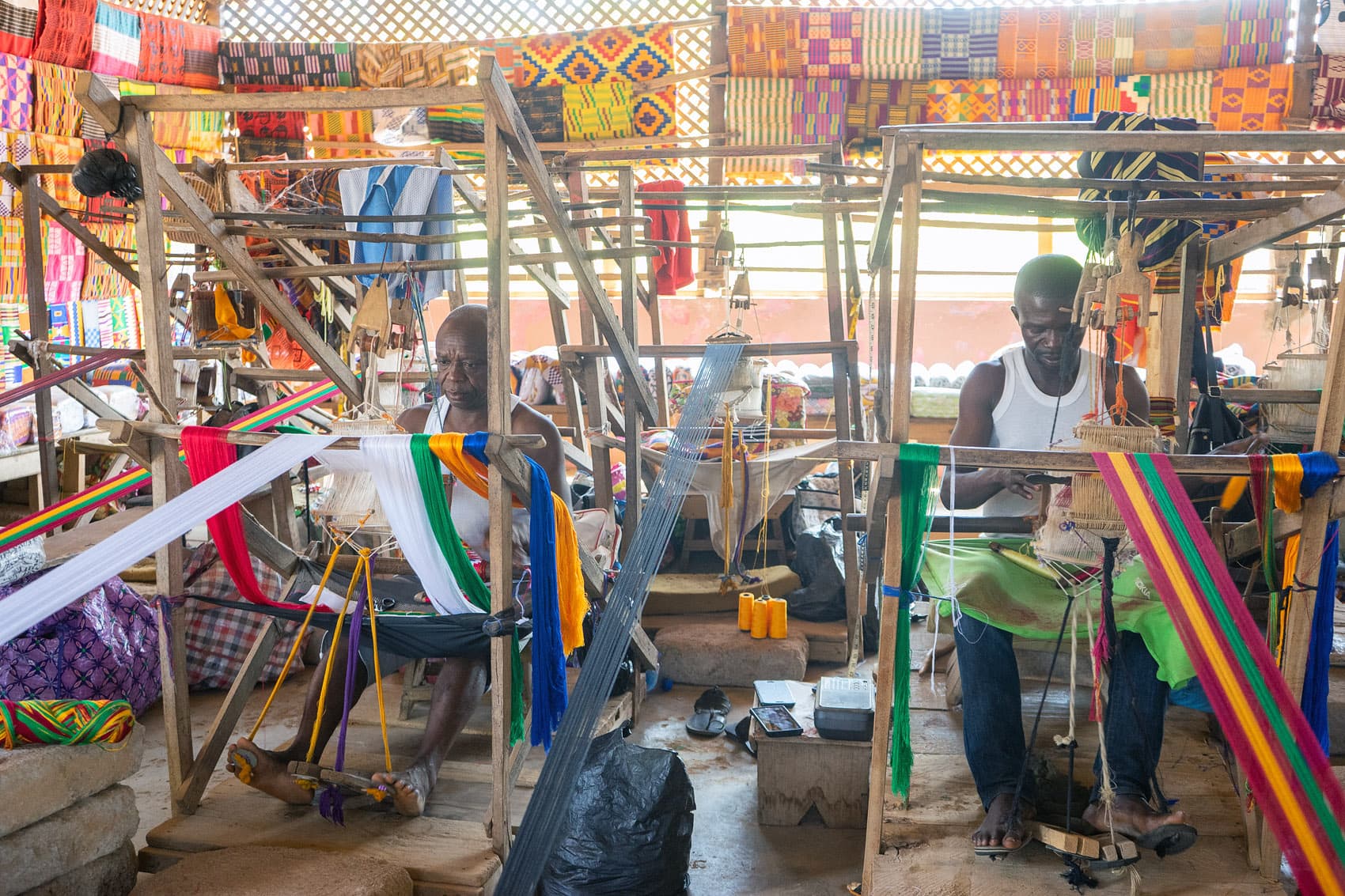 Bonwire Kente Weaving Village